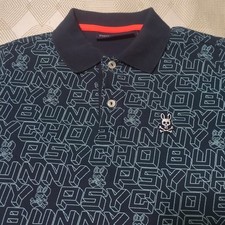 Psycho Bunny Dayton Fashion Jacquard Polo Short Sleeve Shirt Youth 10-12M-M