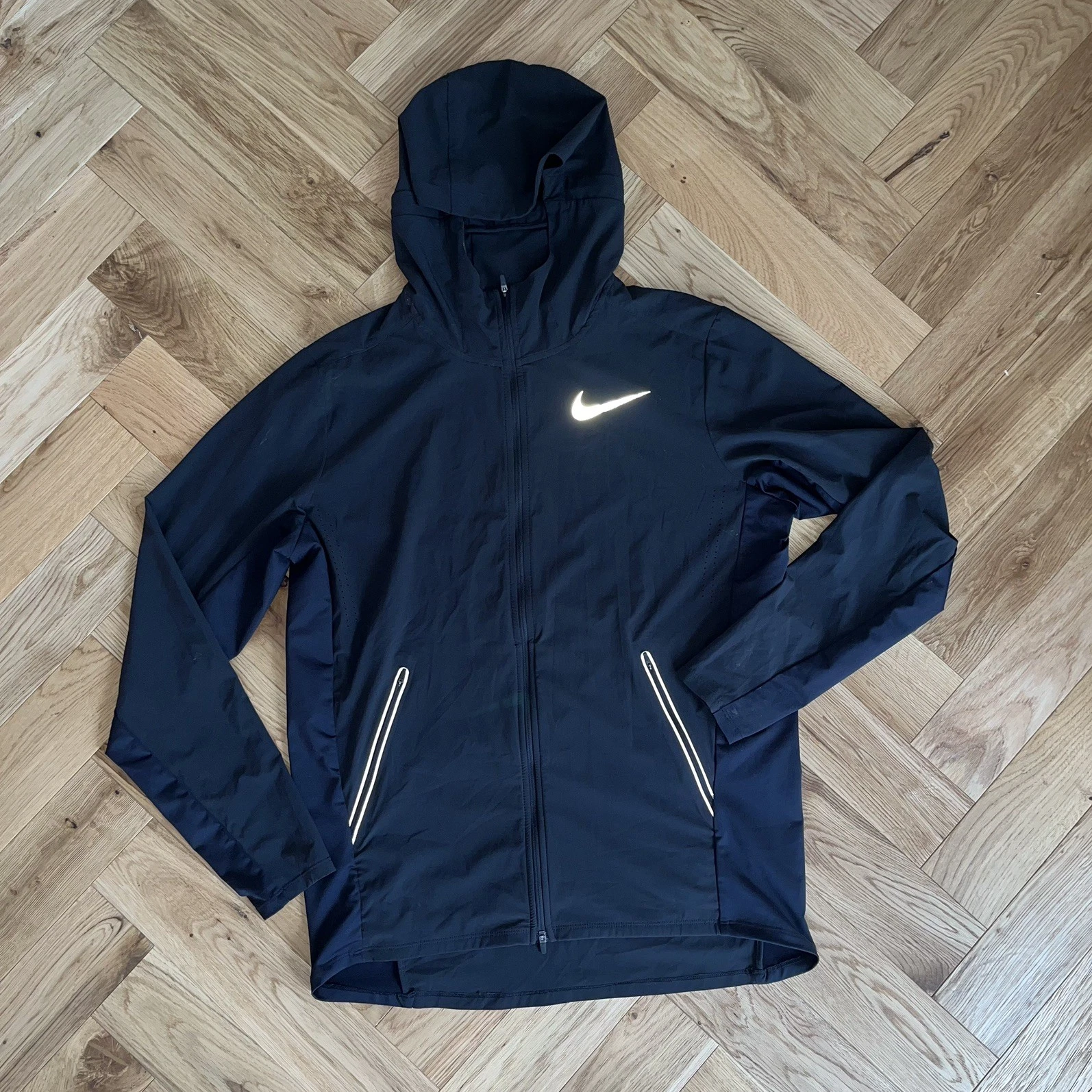 Nike Running Flex Swift Repel Miler Full Zip Lightweight Windbreaker Jacket