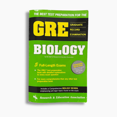 GRE Biology Prep Book REA 5 Exams + Review Guide - Pre-Owned Good Condition