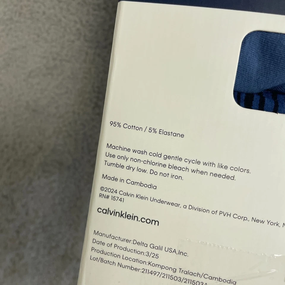 NEW Calvin Klein Boys XL 6 Pack Boxer Brief Underwear Cotton Stretch Multicolor - Image 4 of 4