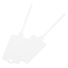 Plastic Tags Key Label Tags, for Plastic Tie Mark 1.5x2.5 Inch White 100Packs