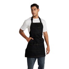 Adjustable Denim Chef Apron Men Women Large Pockets Cooking Baking 1 PCS