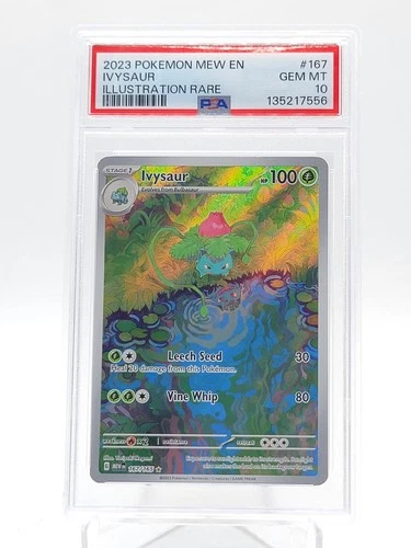 IVYSAUR 2023 POKEMON 151 ILLUSTRATION RARE #167/165 PSA 10 Q3963