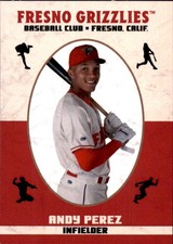 2024 Fresno Grizzlies Choice #23 Andy Perez Santa Clara California Baseball Card