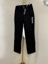 Lee Womens Black Straight Leg Jeans Size 6 Mid Rise Relaxed Fit NWT