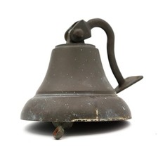 Vintage Schiffsglocke aus Messing, Dänemark ca. 1960, maritim, original