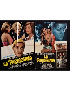 manifesti LA PARMIGIANA nino manfredi pietrangeli catherine spaak scola S03