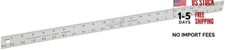 Mayes Hard Aluminum Ruler, 24 x 1-1/4 Inches
