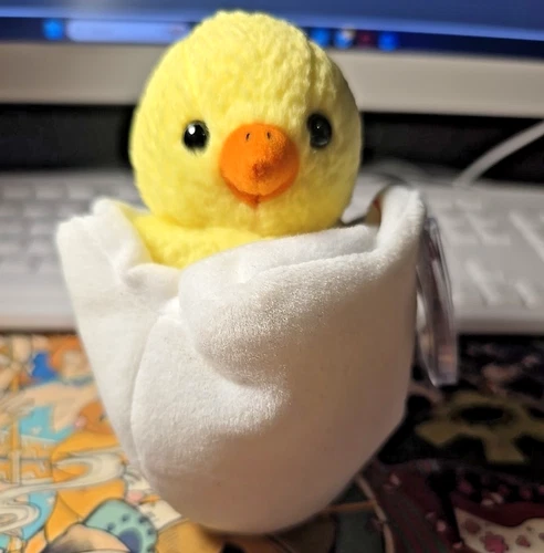 TY Beanie Babies Eggbert Chick in Egg 1999 Easter VINTAGE with TAG