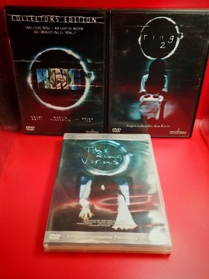 The Ring 1 Collectors Edition + Ring 2 + The Ring Virus Ungeschnitten DVD Set