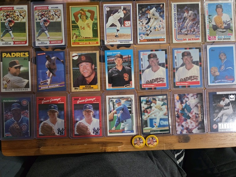 Hall Of Famer Rich Gossage Collection 1974 - 2000 with Teammates Cards