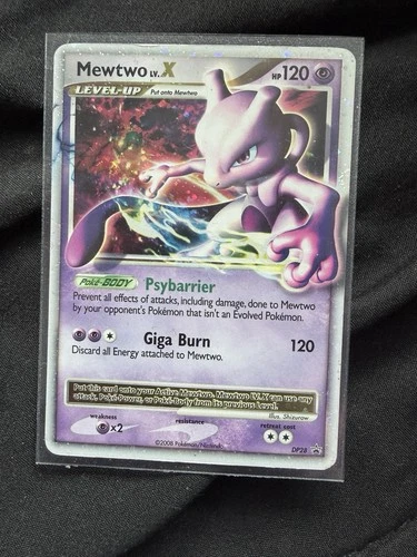 Pokémon TCG Mewtwo LV.X Black Star Promo DP28 Holo