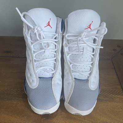 Jordan Air Jordan 13 Mid-Top Sneaker White/Blue/Gray Boys 6.5Y DJ3003-164