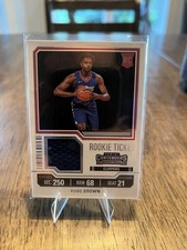 2023-24 Panini Contenders - Rookie Ticket Swatches Kobe Brown #RTS-BRN (MEM, RC)