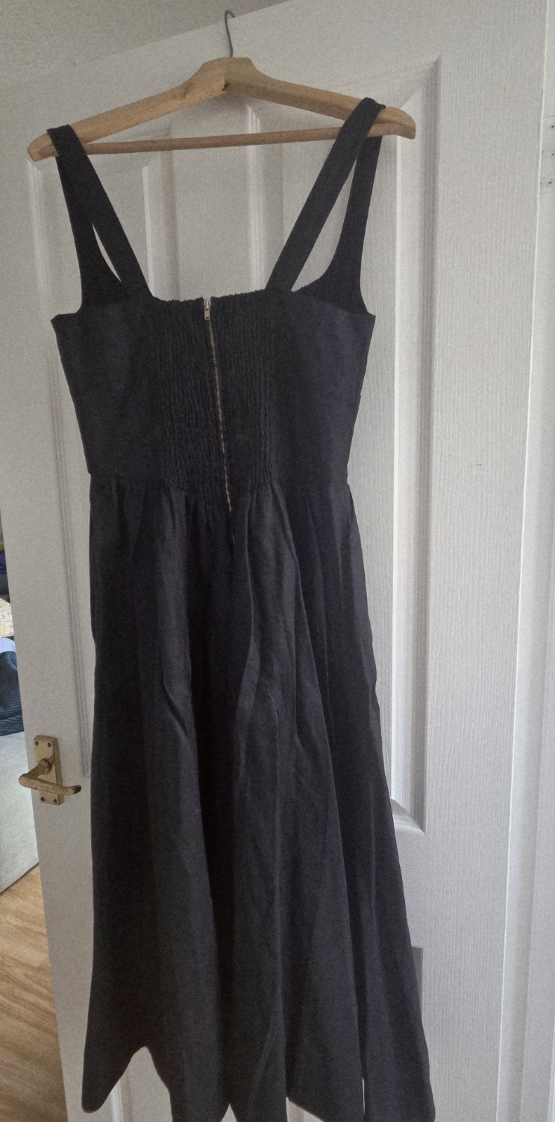 Reformation Balia Linen Dress Black US Size 8 / UK size 12 image 8