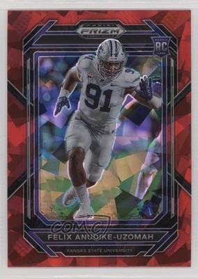 2023 Panini Prizm Draft Picks Red Ice Felix Anudike-Uzomah #190 Rookie RC 1fa0