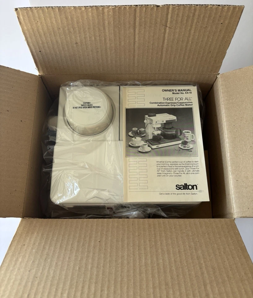 Salton Three For All Cafetera Espresso Cappuccino EX-10 Foto 2 de 4