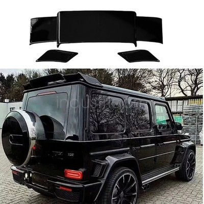 W463 W464 Rear Roof Spoiler Brabus Style Mercedes G Class Wagon G63 Gloss Black