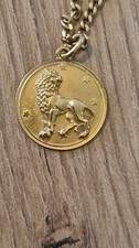 750 Löwen Anhänger mit 585 Gold Kette 8,13g Gold Halskette