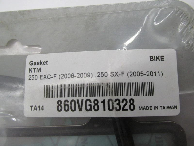Kit de juntas Vertex KTM 06-09 250 EXC-F 05-11 250 SX-F 860VG810328 Foto 3 de 4
