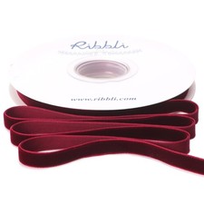 3/8 Inch x 10 Yard Burgundy Velvet Ribbon Spool Christmas Gift Wrapping