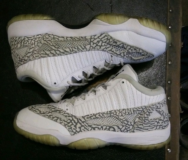 Nike Men's Sz 10 Air Jordan 11 Retro Low Cobalt Sen Cement Grey 306008 102 for sale online | eBay