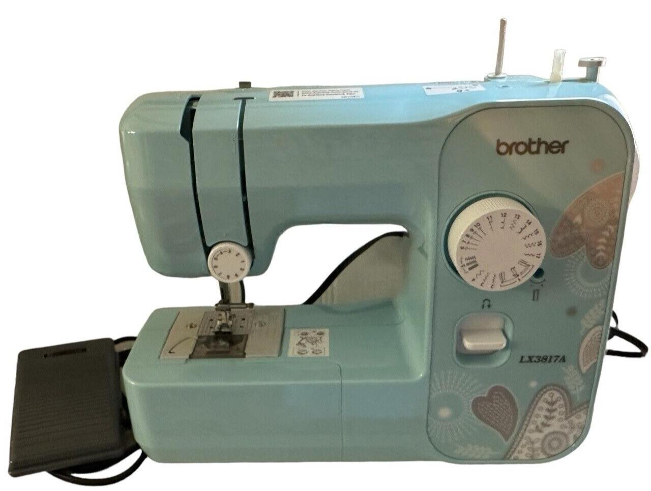 Brother LX3817A 17Stitch Lightweight Full Size Sewing Machine Blue