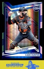 2022 Panini Elite Extra Edition Cade Hunter Aspirations Die Cut SN71/98 #153