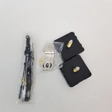 2 Hicarer Long Shaft Quartz Clock Movement Clock Parts Repair Kits Silver