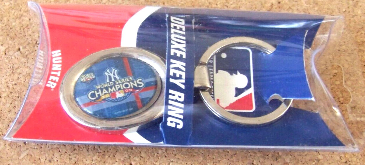 2009 NY New York Yankees key ring WS World Series Champions c41784