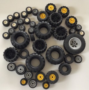 Lego wheels tyres bundle truck vehicle 