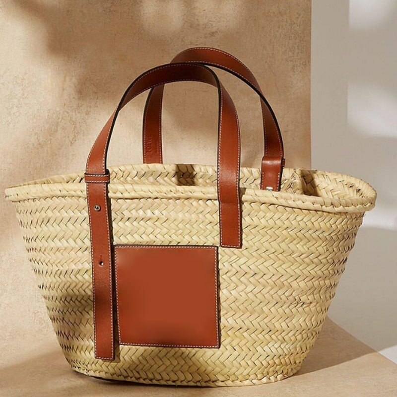 Luxury Designer Beach Bag High Quality Straw Bags Travel Palm