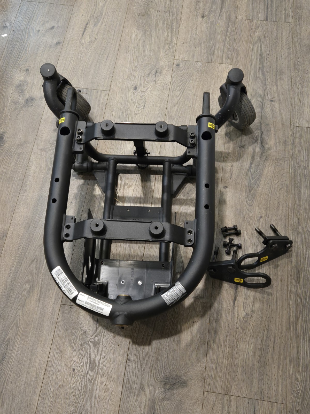 Quantum J6 Pride Mobility Motorized Wheelchair Frame With Front Wheels