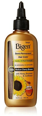 Bigen Semi Permanent CHB3 Medium Cherry Brown No Ammonia Argan & Maracuja Oils