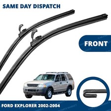 Front Windscreen 22" 22" Flat Aero Wiper Blades Pair for Ford Explorer 02-04