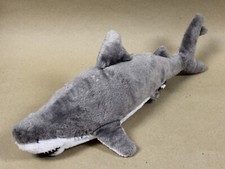 19" PLUSH GREAT WHITE SHARK - The Petting Zoo 2014 - Large Stuffed Animal Toy