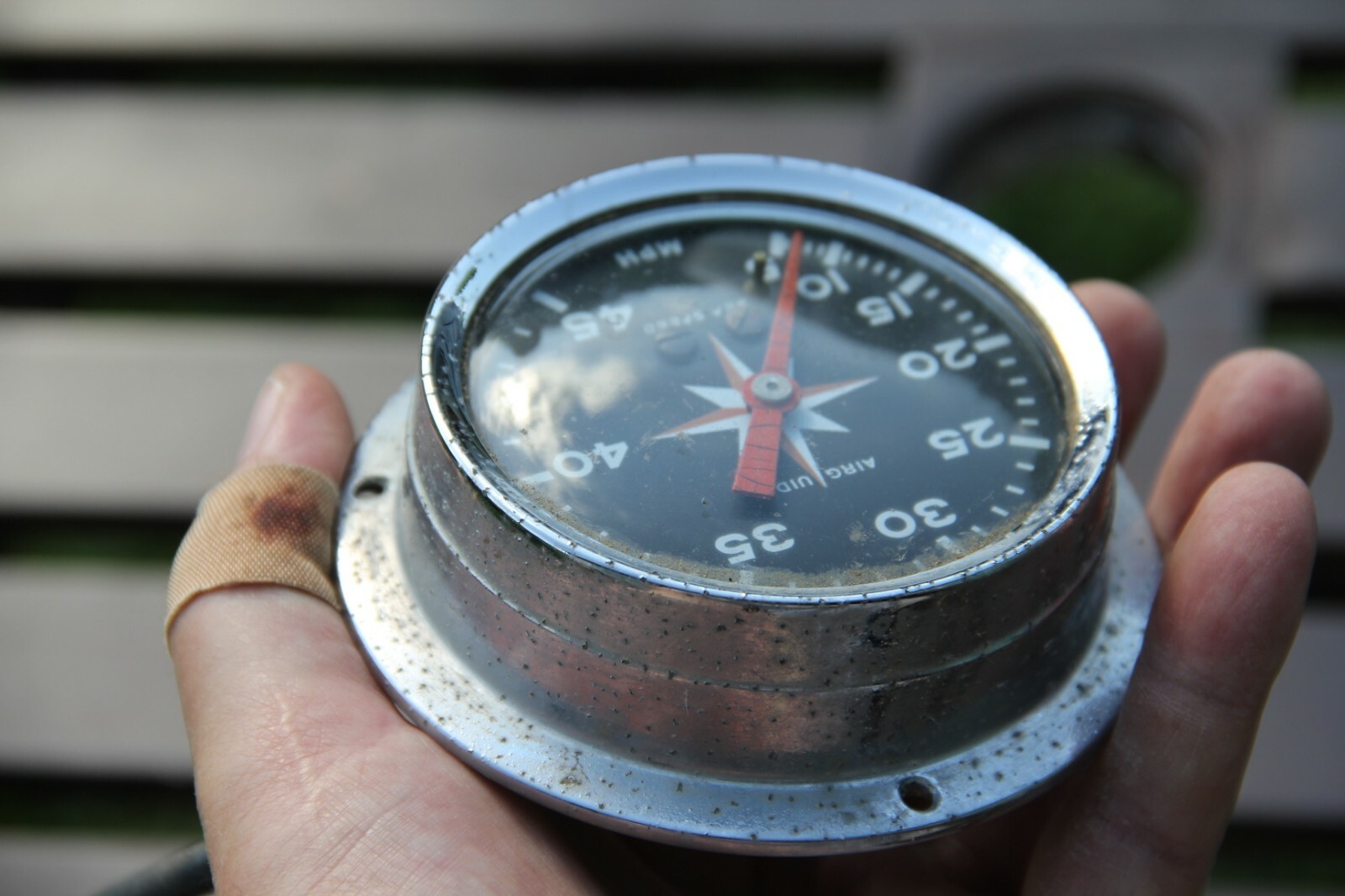Air Guide AirGuide Vintage Boat Marine Speedometer untested 0 - 45 mph ...