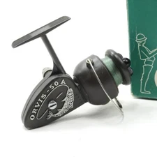 Vintage Orvis 50A Fishing Reel. W/ Box. Made in Italy.