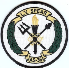 USS L.Y. Spear AS 36 - Submarine Patch - BC Patch Cat. No. C6434