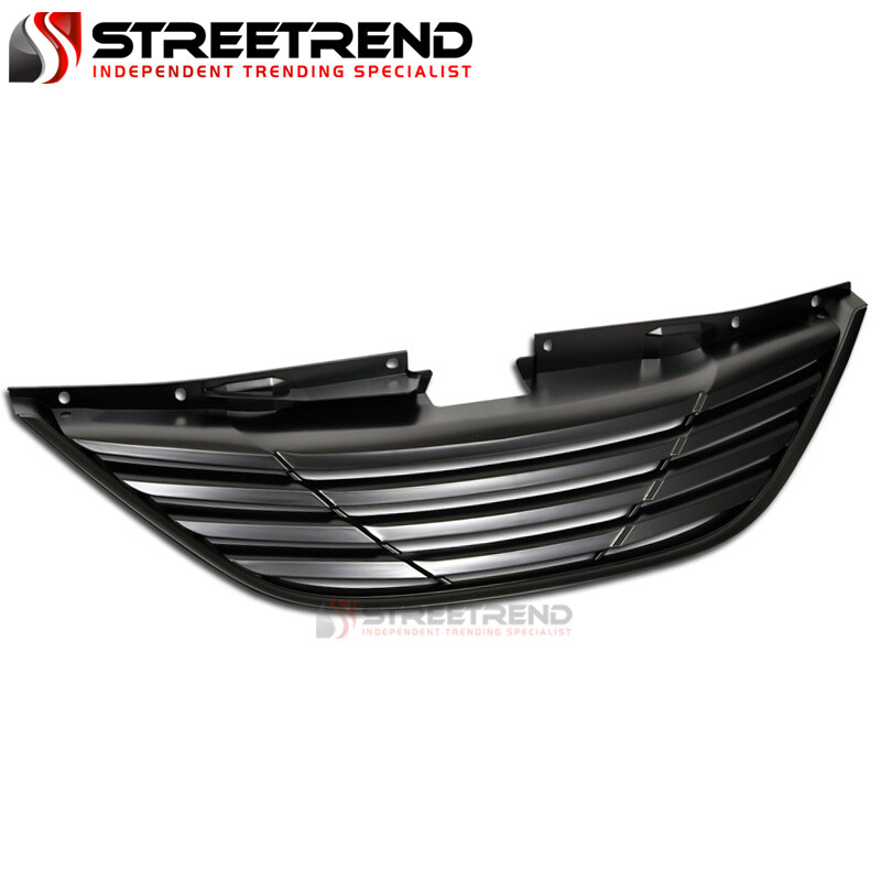 10-13 Sonata Matte Black ABS Front Bumper Hood Grille Guard