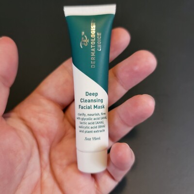 Dermatologists Choice Deep Cleaning Facial Mask Travel Size 0.5oz/15ml