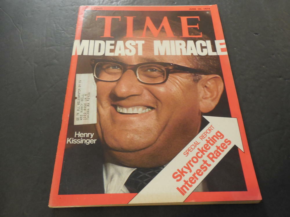 Time June 10 1974 Mideast Miracle, Henry Kissinger       ID:33504
