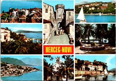 Postcard Herceg-Novi Montenegro Multiview C3