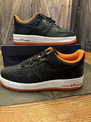 NIKE AIR FORCE 1 07 PREMIUM ''HALLOWEEN 2021'' BLACK-STARFISH SZ 9 [DC8891-001]