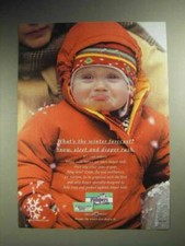 2000 Pampers Diapers Wipes Ad - Winter Forecast