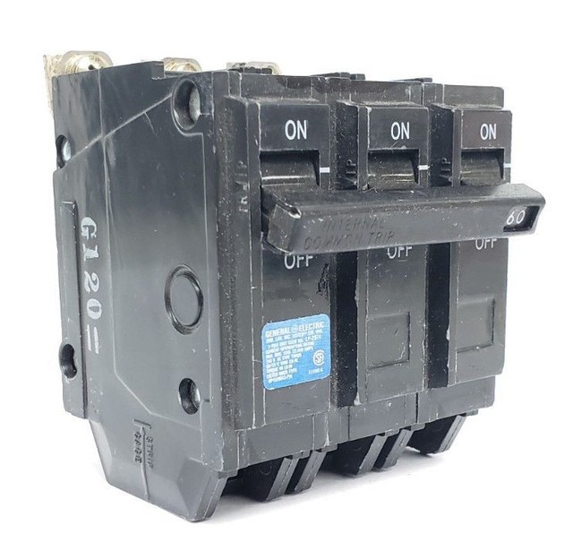 GENERAL ELECTRIC TYPE HACR CIRCUIT BREAKER, 3 POLE, 60A eBay