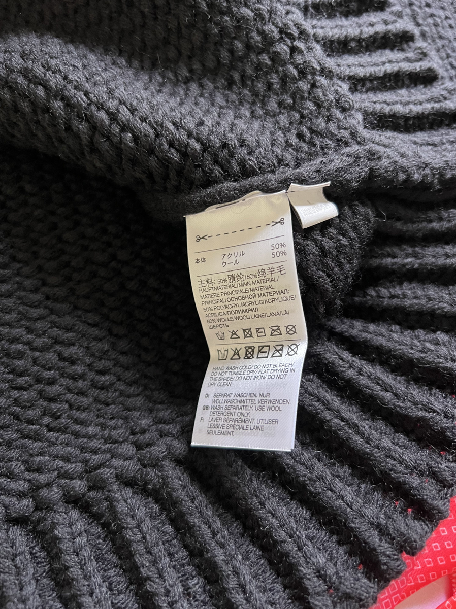 Palace x Y-3 Yohji Yamamoto Skeleton Knit Sweater - Size Large