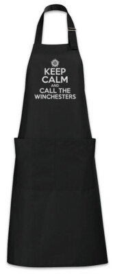 Keep Calm And Call The Winchesters Grillschürze Kochschürze Supernatural Fun Sam