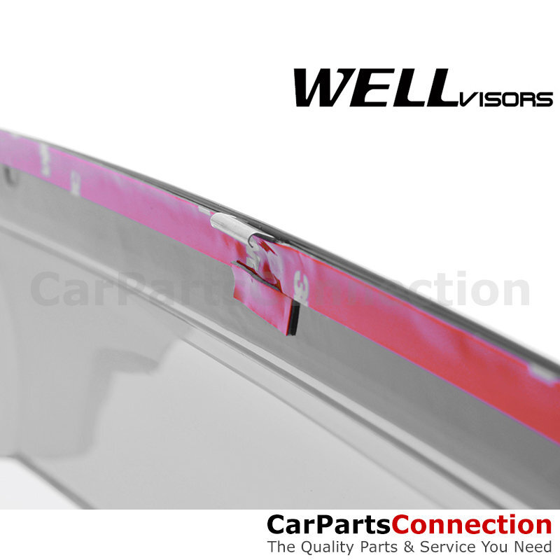 WellVisors Window Visors For 2013-2021 Infiniti QX60/JX35 - Smoke Tint, Low Profile