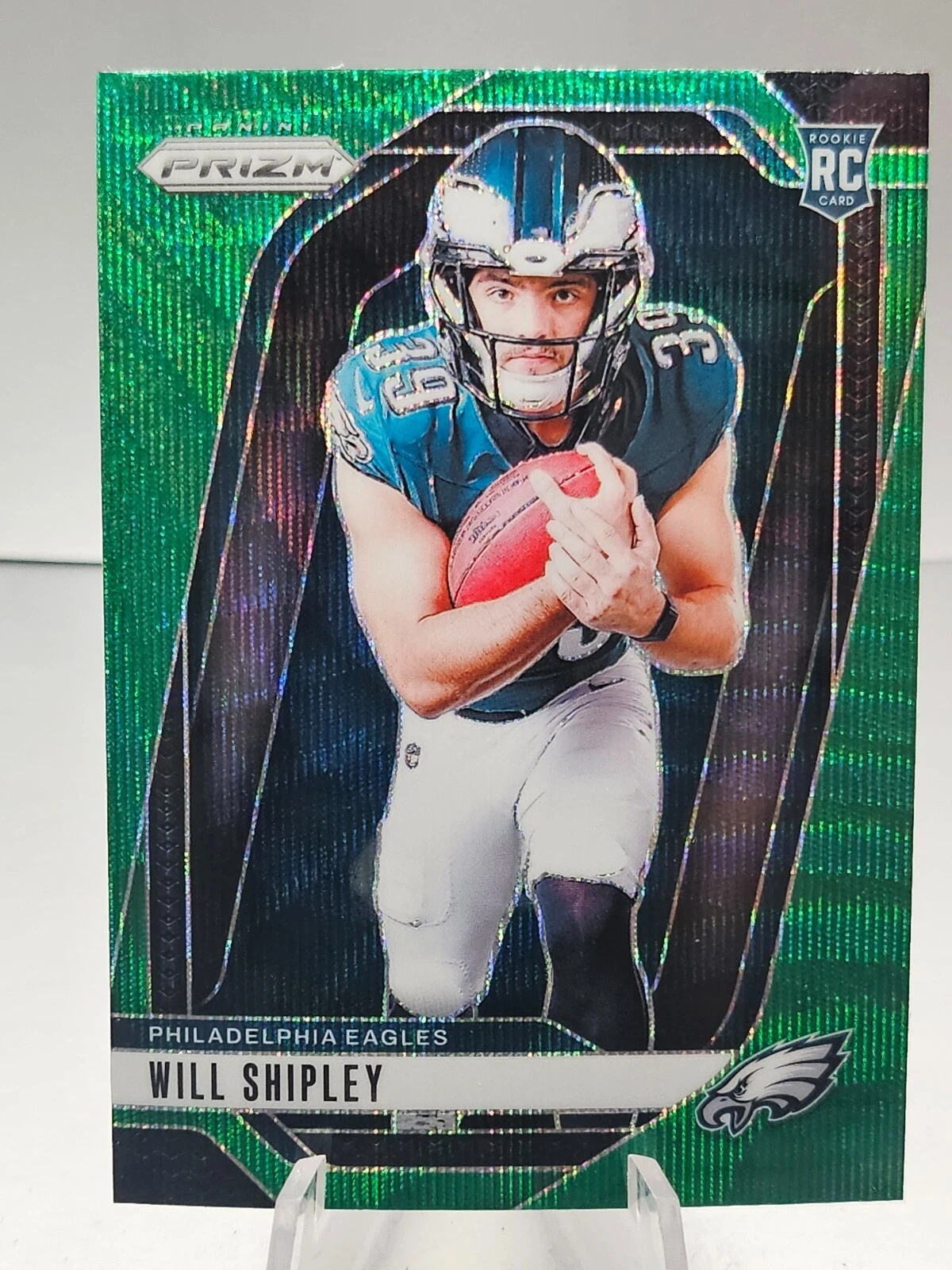Will Shipley Panini Prizm Rookie Variation #40 Black Finite Prizm 1/1